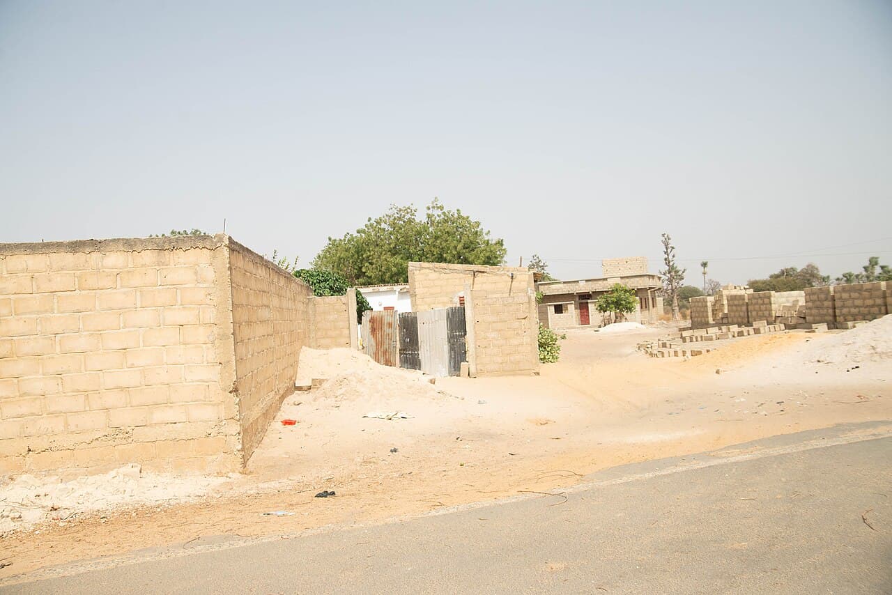 Chantier de construction au Sénégal