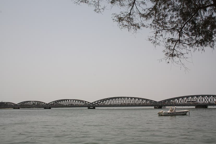 Le pont Faidherbe enjambant le fleuve Sénégal à Saint-Louis